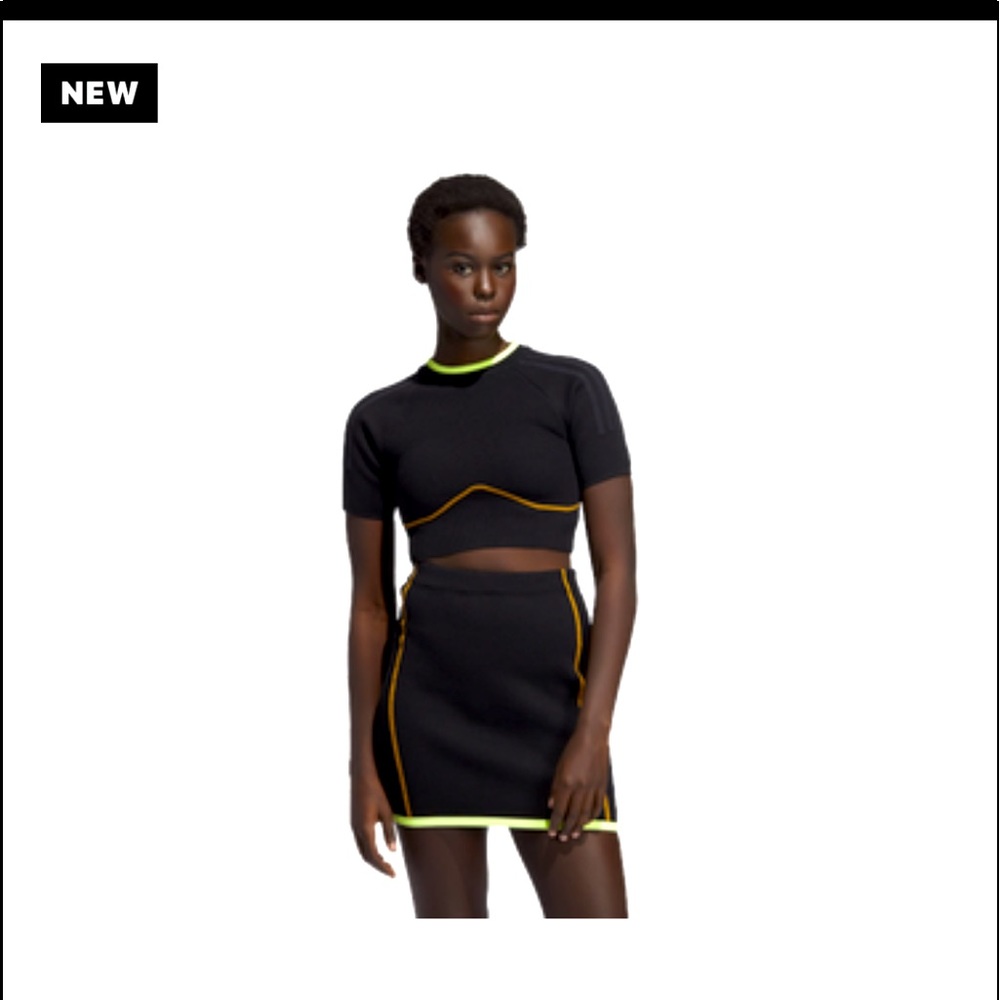 Ivy Park Drip 2 Black Out Knit Skirt